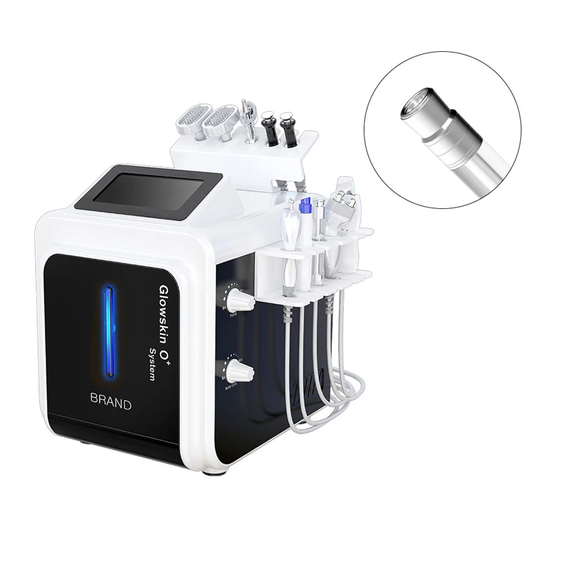 8 In 1 Skin Rejuvenation Hyperbaric Oxygen Hydro Aqua Spray Jet Water Peeling Facial Lifting Dermabrasion Machine
