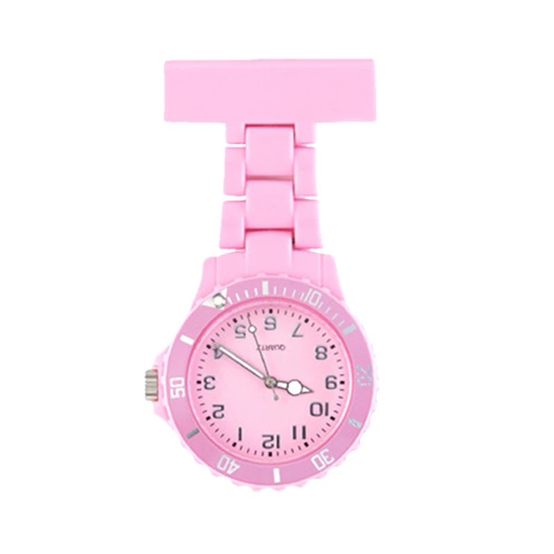 plastic colorful fob watch nurse for doctor in luminous Dial index promotial nurse watch