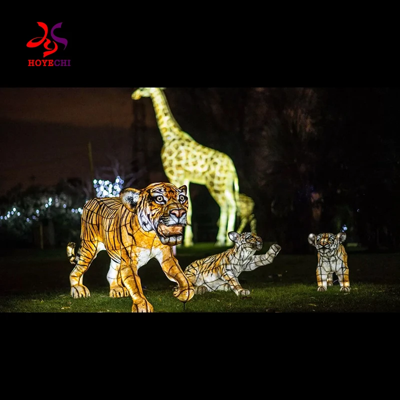 23 Year factory Outdoor IP 65  zoo park decorative animal lantern festival events