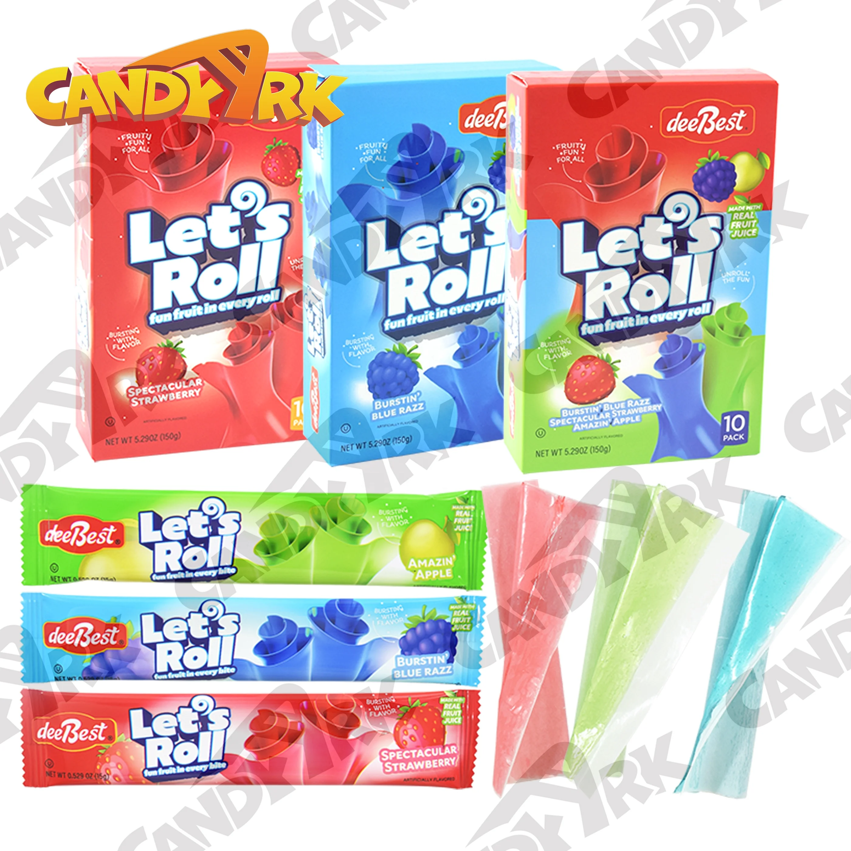 Gummy candy fruit roll ups candy
