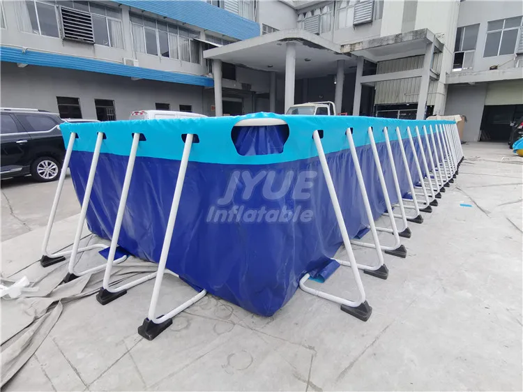 Guangzhou Factory Easy Set Up Metal Frame Pool Hard Plastic Above Ground Pool Steel Material Swimming Pool