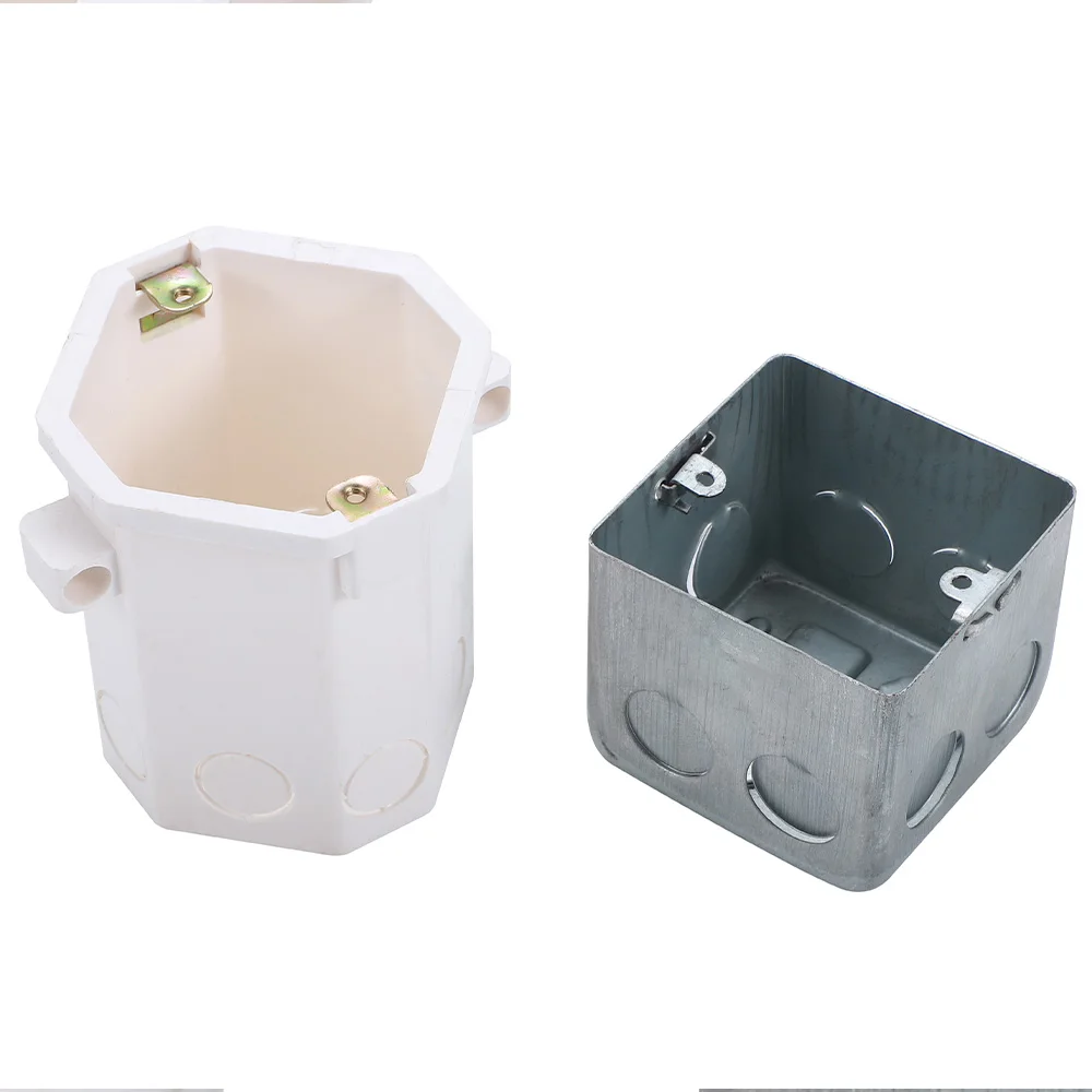 Ip65 86 Type Galvanized Stainless Steel Square Switch Socket Mount Surface Electrical Junction Box