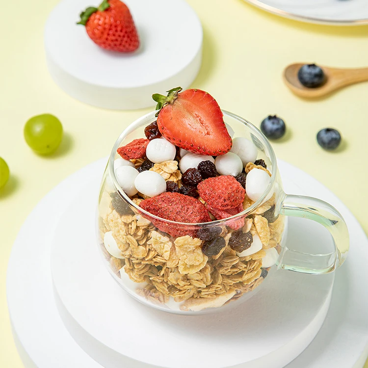 
Meal Replacement Instant Oatmeal Rolled Oats Meal Strawberry Fruit Cheese Baked Cereal 