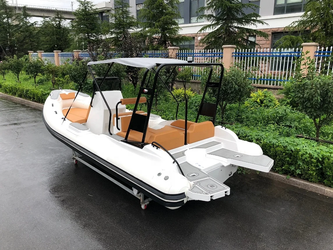 Liya 6.6m hypalon rigid inflatable boat rib sport fishing boats for sale