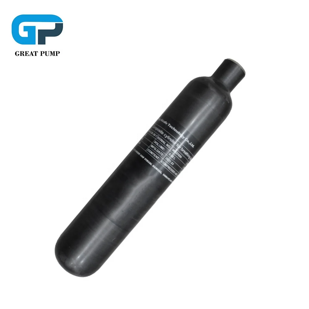 GP High Pressure  0.58L Carbon Fiber Gas Cylinder 4500psi 300Bar PCP Air Tank for Paintball