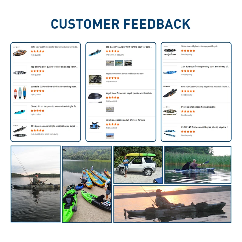 Sea kayak Rapier two person 2 plastic with paddle sit in rowing boats for ocean kayak suitable for most normal people have fun