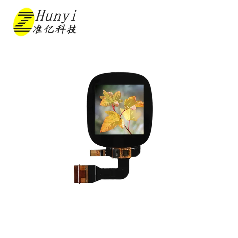 1.3inch 240*240 Square Lcd Display Lcd Display Touch Screen Black Smart Watch IPS SPI TFT Zhunyi Technology OEM/ODM 23.40*23.40