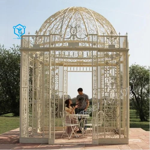 YUANJU cast european style wrought iron wedding gazebo