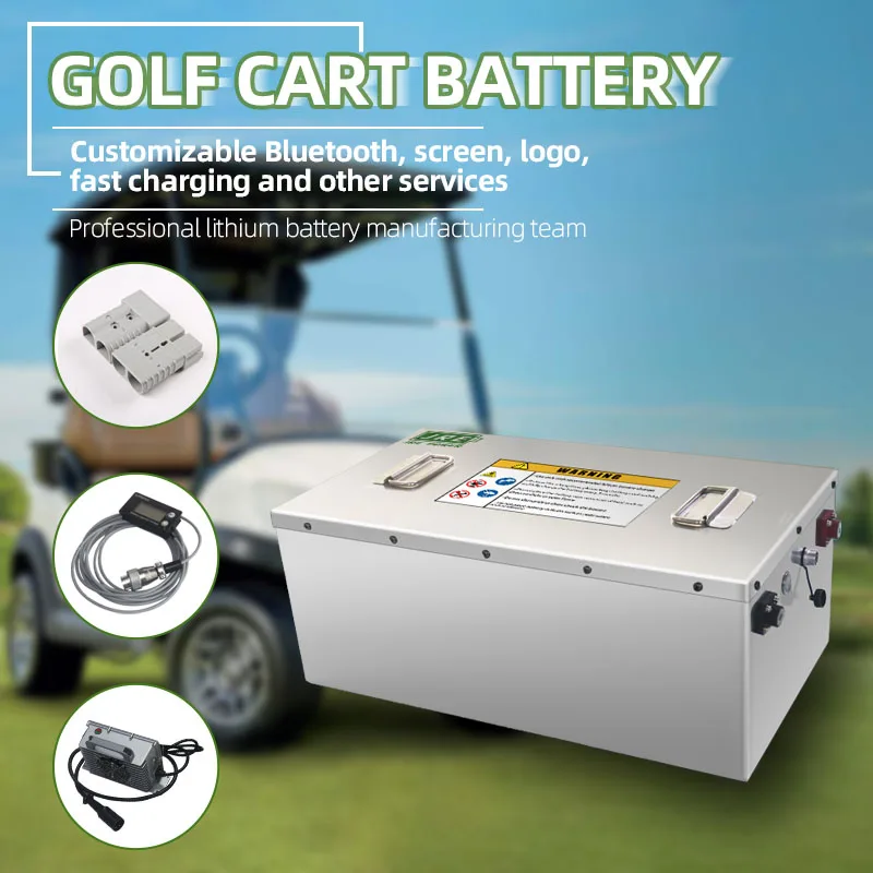 High Density Lithium Zero Pollution 72V 100ah Rechargeable Deep Cycle LFP Golf Cart Battery
