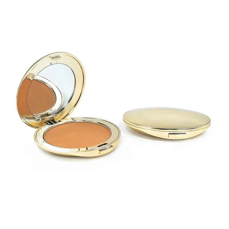 High Quality Gold Compact Powder Metal Compact Powder Full Coverage Compact Powder Private Label