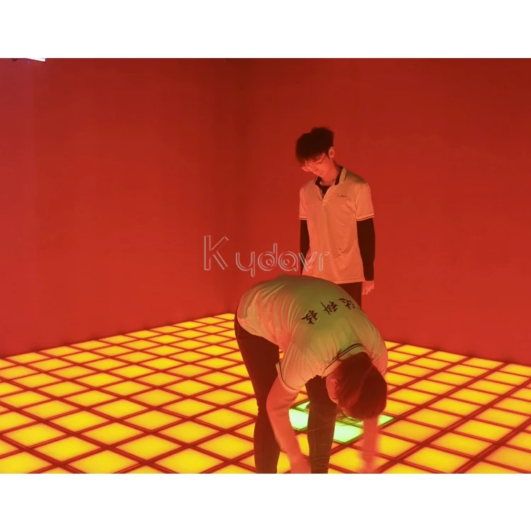 Party rental equipment active dance led light pixel grid interactive 99 games programs activate game led floor 30x30cm