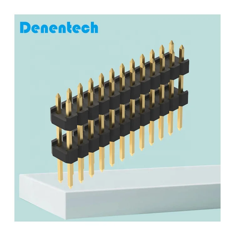 Custom pin box header Dual row straight pin header Connector 2.54mm Pin header for PCB Board