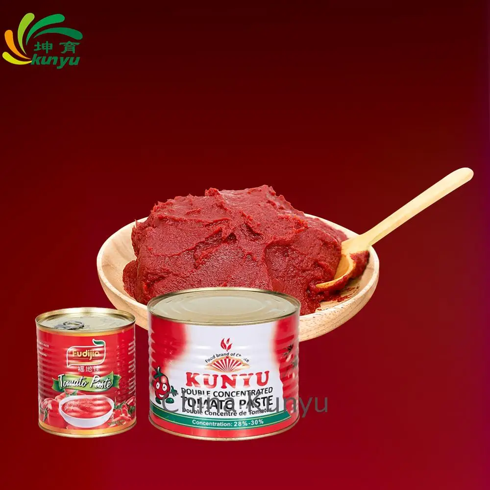 Best Quality All size canned tomato paste tinned tomato paste in easy open canned