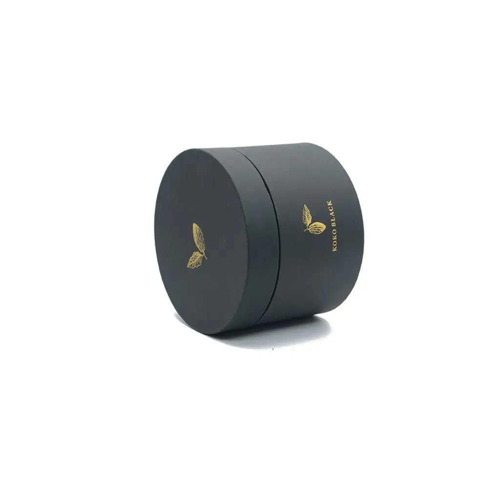 
2020 Creative Custom High Quality Rigid Cardboard Paper Packaging Cosmetic Rose Gold Cylinder Round Box Flower Gift Boxes 