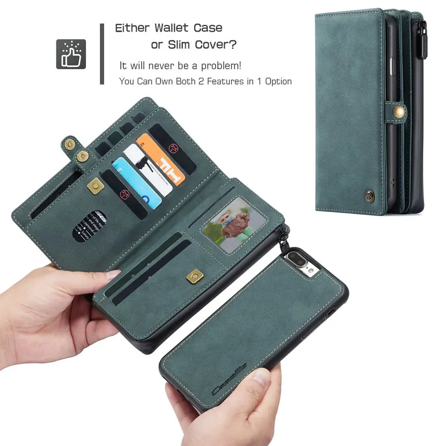 Магнитный флип-чехол CaseMe с подставкой для iPhone 12 11 Pro Max 7 8 6 s Plus X XS XR винтажный кожаный чехол Samsung A11 A21 A31 A51