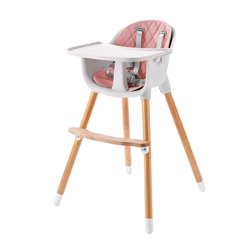 ASTM-F404 EN14988 Good quality baby beech chair, wood dining high chair baby feeding chair