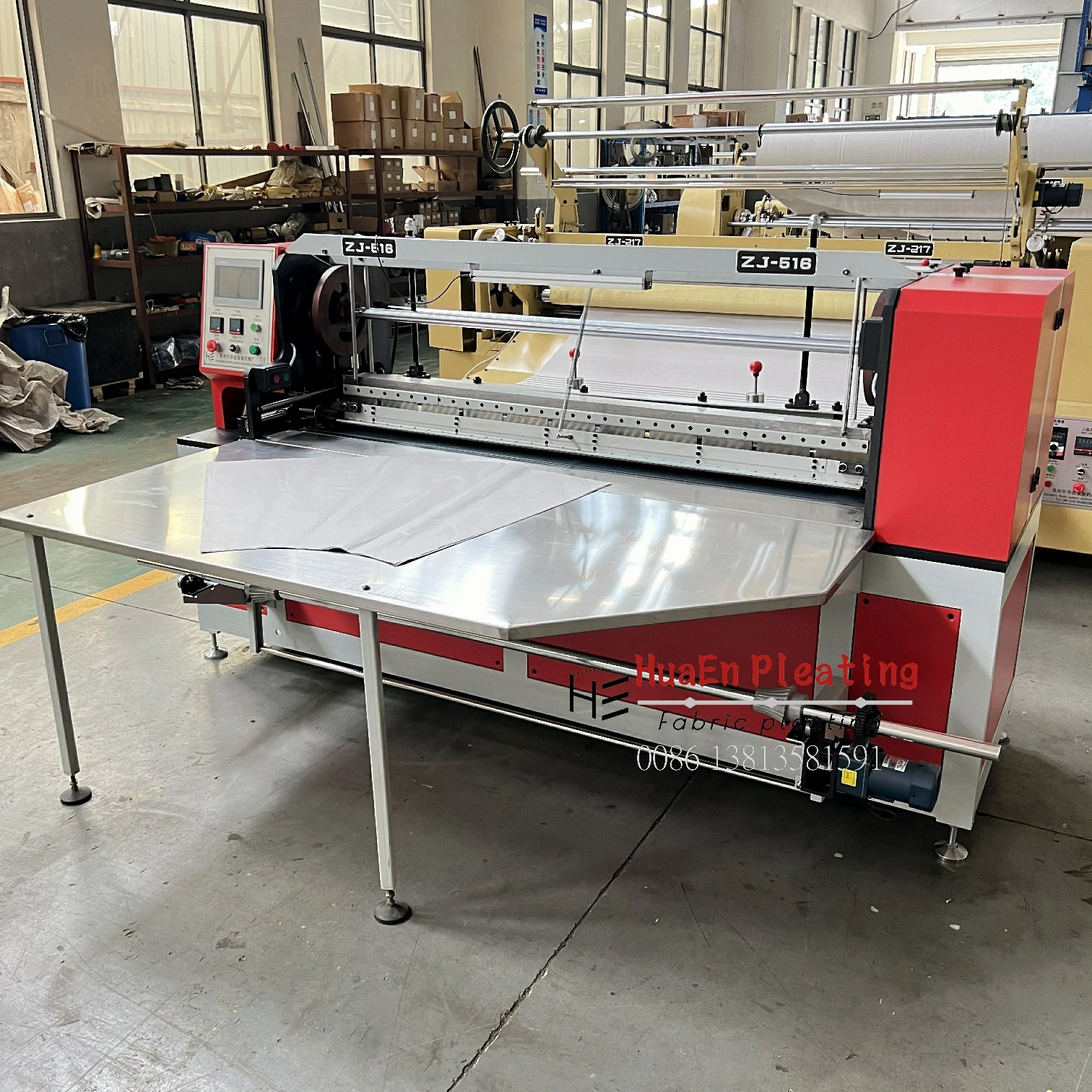 Manufacturer HuaEn ZJ-516 ZJ 516 Accordion Sunray 2 in 1 Skirt sunrise machine