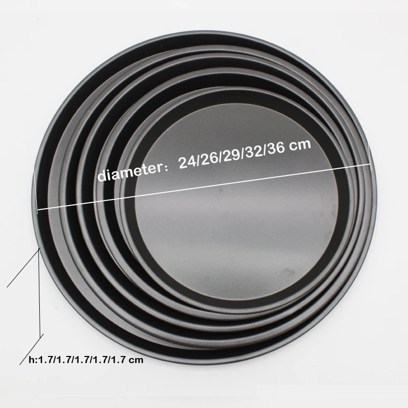 Customized Non Stick Pizza Bake Ware Set Nonstick Pizza Bread Bake Sheet Oven Carbon Steel Pizza Cake Pan