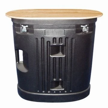 Rectangle and Oval Pop Up Counter Foldable Trade Show Counter Desk Pop Up Booth Table With LED Light