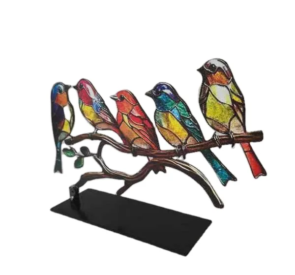 Custom European Animal New Ornaments Home decoration Ornaments Flowers Birds Pendants Acrylic Home decoration
