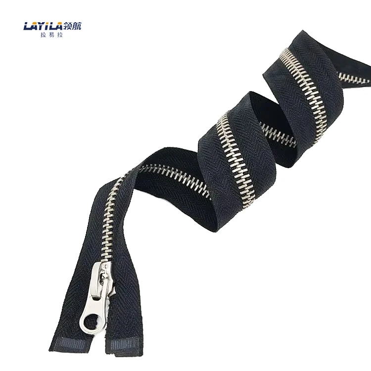 Factory Price Hot Selling Double Sided Metal Zipper