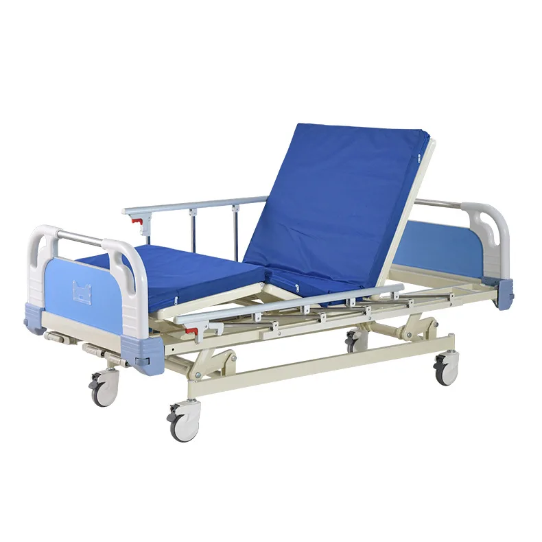 manual three function three shake nursing bed lifting medical paralyzed patient elderly care bed hospital nursing home bed