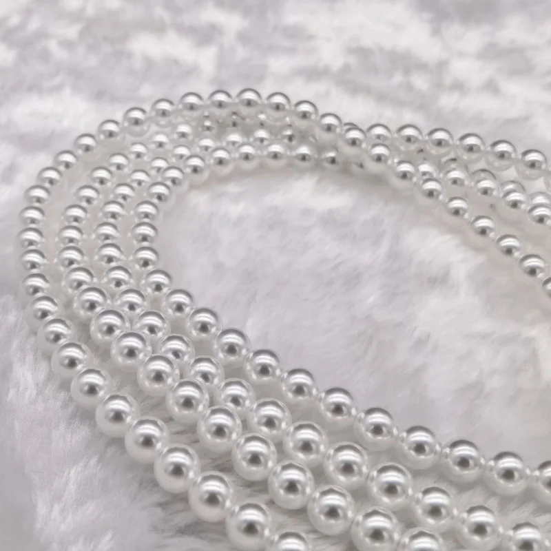 2-14mm high quality highlight glass pearl Imitation pearls for jewelry making findings