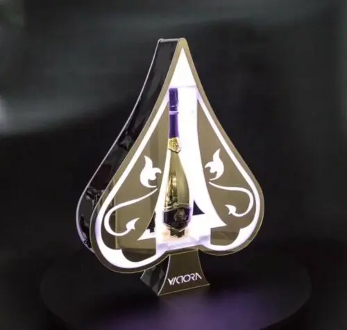 Club bar Ace of spades Bottle Presenter Serving Trays Bottle Cage Holder Glorifier tray