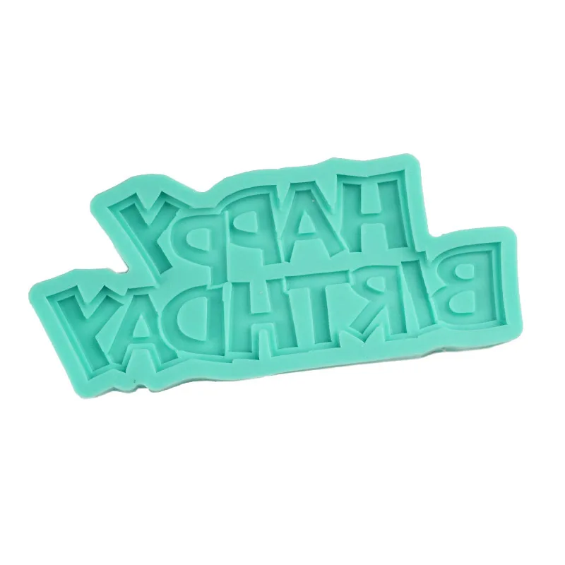 3D Letter Fondant Tools Cake- Decoration Happy Birthday Alphabet Mold - Decorative Silicone Chocolate Mold