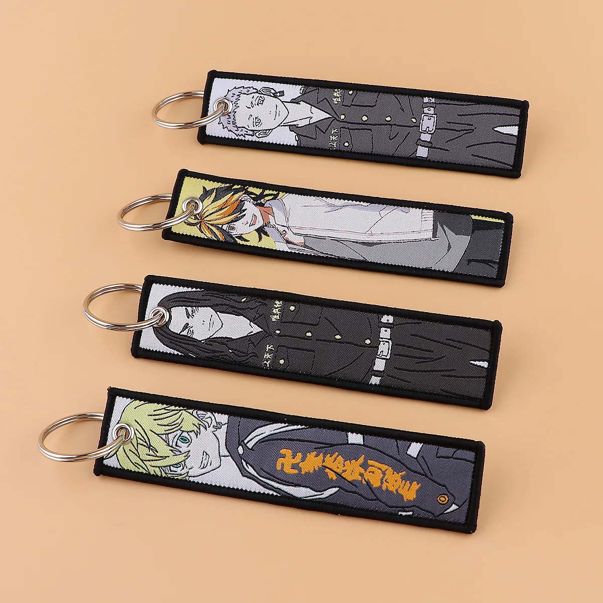 Lanyards Promotional Gift Cool Cartoon Tokyo Revengers Woven Keychain Anime Car Key Pendant Bag Decoration Lanyard Key Chains