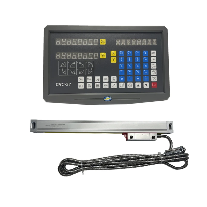 New SNS-3V Complete Milling Lathe Machine DRO Digital Readout Kit AC110V/220V Display and 3 Pieces 0-1000mm Linear Scale Encoder