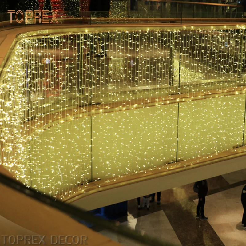 Waterproof Outdoor Wedding Fairy Decorative Curtain Led Lights 2m*2m Fairy Light Up Curtain Ready To Ship