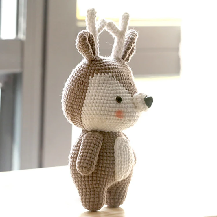 Creative Cartoon Knitting Handmade Doll Diy Material Package For Children
