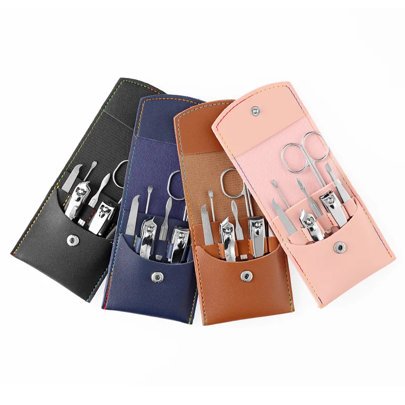 Cheaper Portable 7pcs Finger Nails Manicure Set Personal Care Grooming Tools Kits for Gifts
