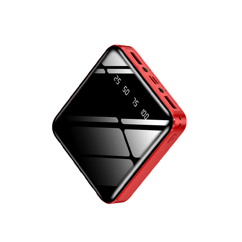 Hot Selling Shenzhen Factory Smart Product Portable Power Bank with Usb Cables Custom Logo High Capacity 10000mAh Power Bank