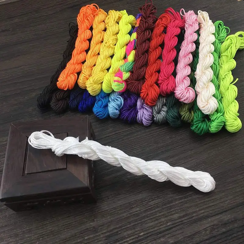 Wholesale Handmade Braided Cord 1.5mm Beaded Rope Bracelet Pendant Rope