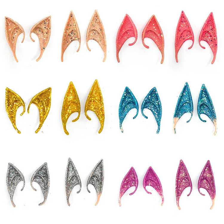 Cosplay Fairy Pixie Elf Ears - Soft Pointed Tips Anime Party Dress Up Costume Masquerade Accessories for Halloween Party
