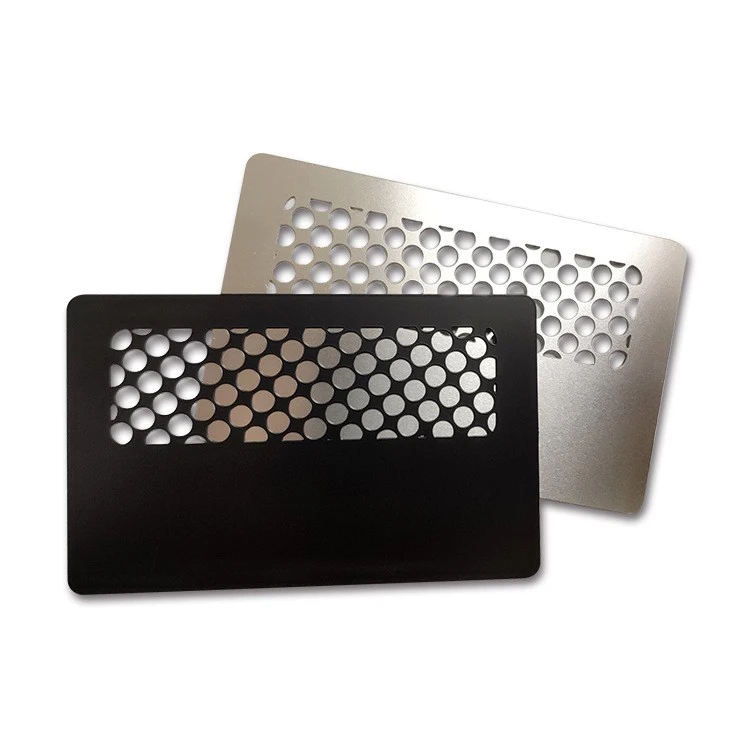 Factory Price Die Cut Metal Credit Card Metal Vip Member Gold Business Cards With Laser Engraving Logo