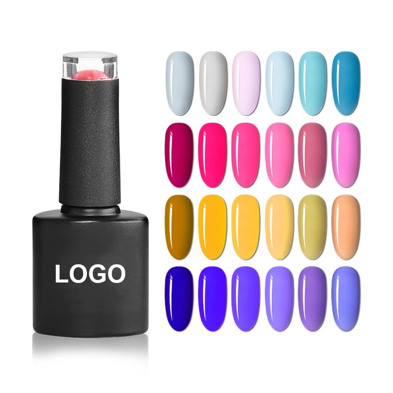 Private label custom logo green colors soak off gel nail polish uv gel suppliers