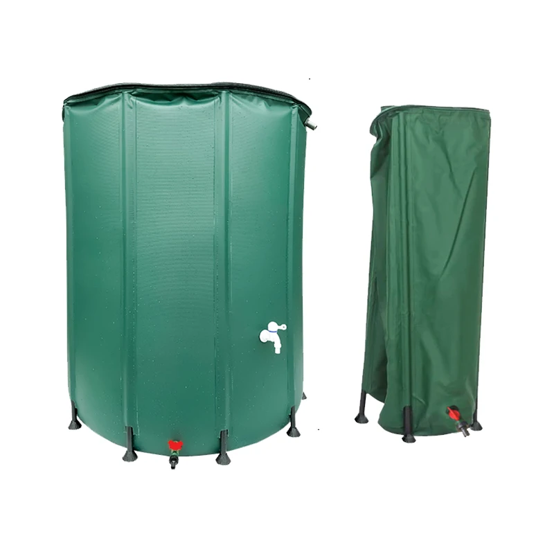 GARTENKREFT Large Liter Portable Water Tank Aqua Tank Storage Collapsable Pvc Rain Barrel