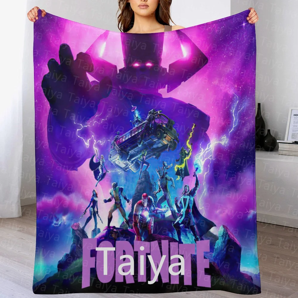 Custom cartoon anime cute Star Yo da baby Print Fleece Travel Flannel Throw Fashion kids Blanket