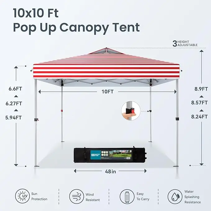 China Manufacturer Aluminum Frame Canopy Tents for Trade Show Activities Event Tent American Flag 10x10 Pop up Canopy