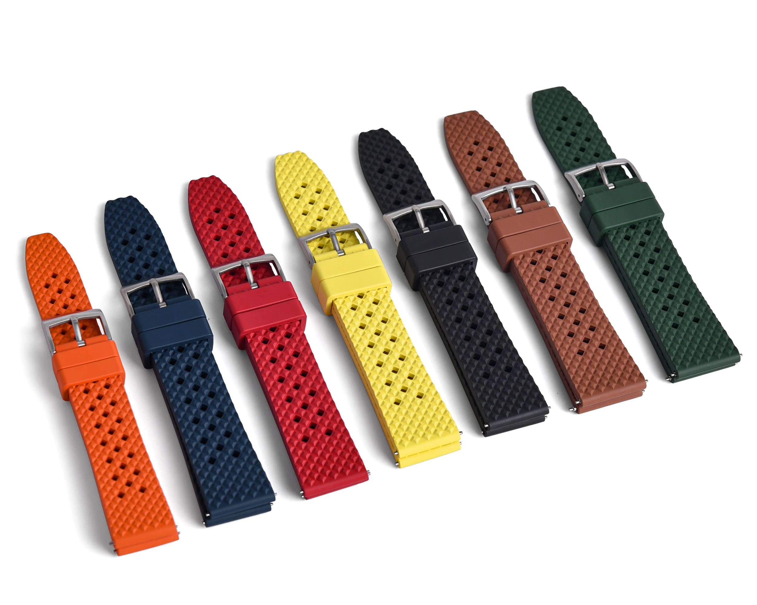 JUELONG Waterproof FKM Rubber Watch Strap 20mm 22mm Quick Release Premium Quality Fluorine Rubber Watch Band