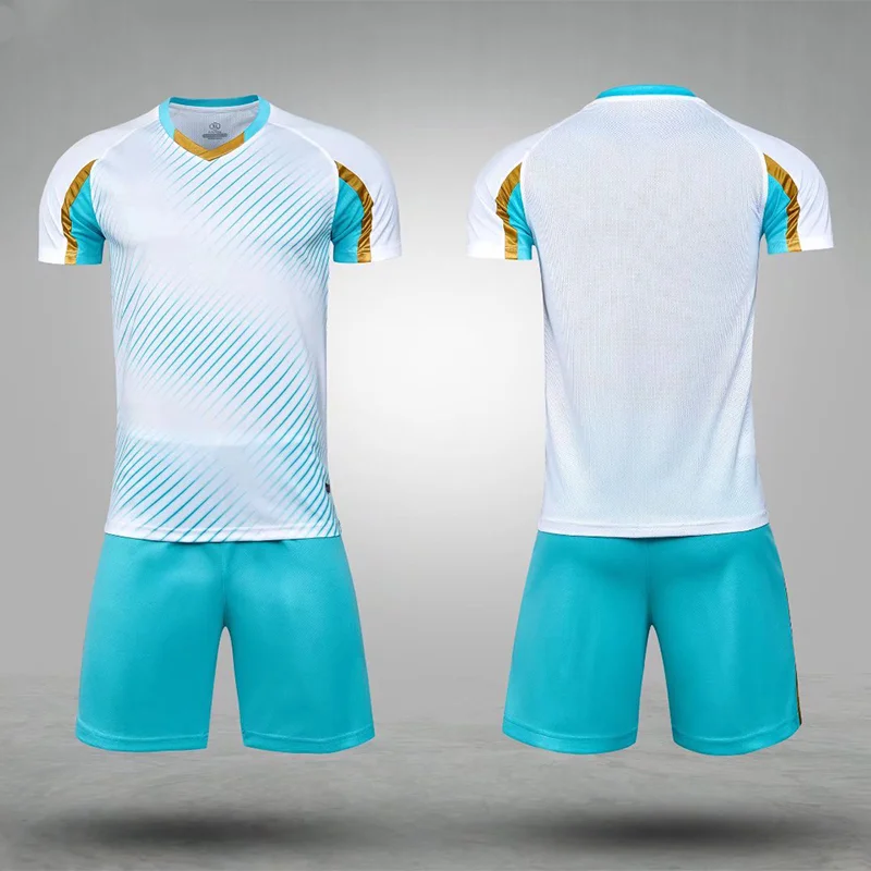 Quick Dry/ Breathable Custom Soccer Wear Uniform Sublimation Soccer Jersey Set for Clubs Customized Team Name 1 Set Sportswear