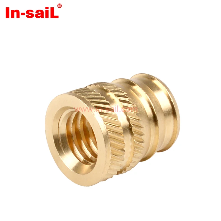 China Fastener Manufacturer RoHS Brass Knurled Threaded Insert Nuts for Plastic Box