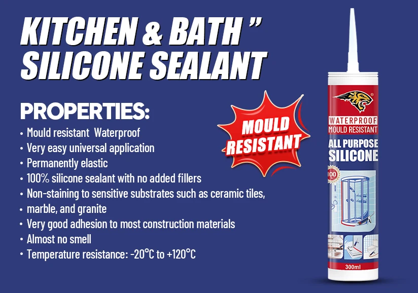 high quality 300ml general purpose acetic neutral quick dry glass waterproof silicone sealant