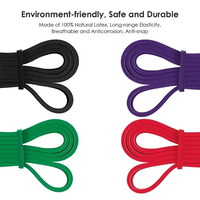 2080 mm Tpe Resistance Bands Set Home Fitness Pull-Ups Weight-Bearing Tension Band Elastic Rubber Band Gym Accessories