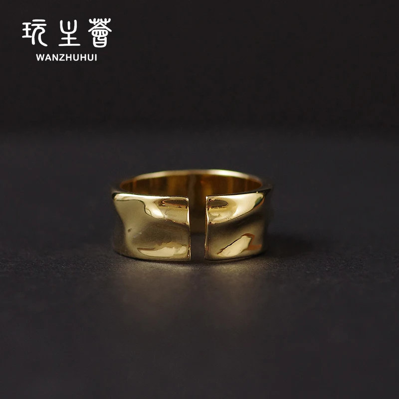 Фабричное женское ювелирное изделие медная латунь 14k золото заполненное Широким