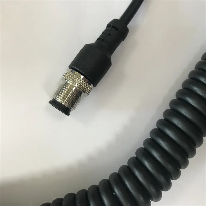 manufacture  2 /3/4/5 cores veyor robot cable  electronics  spring coiled spiral cable for auto industry forklift water heater