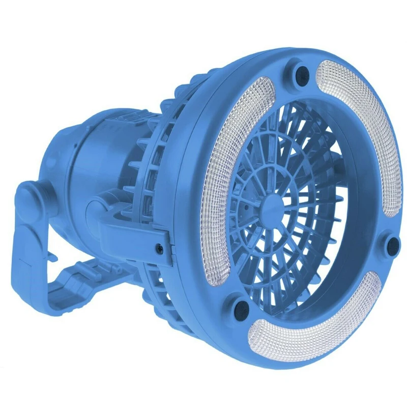 Foldable 18 LED Camping Lantern tent fan rotate 360 Camping light with Ceiling Fan Emergency Tent Light  Lamp Cool Camp